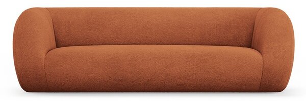 Oranžová pohovka z textilie bouclé 230 cm Essen – Cosmopolitan Design