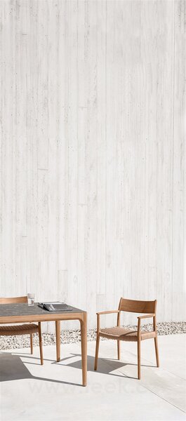 Gloster Jídelní stůl Lima, Gloster, obdélníkový 244x100x74,5 cm, rám teak, deska keramika dekor Nero