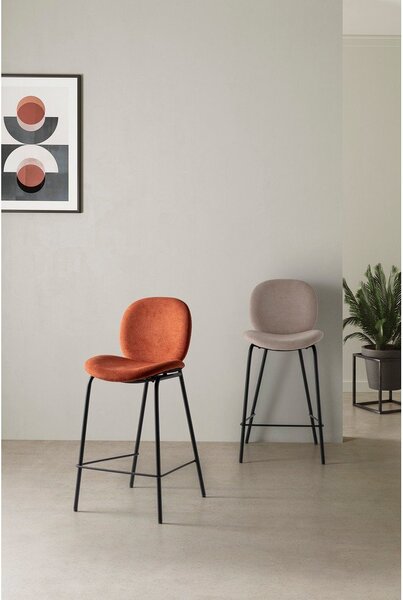 Béžové barové židle v sadě 2 ks (výška sedáku 65 cm) Cori – Marckeric