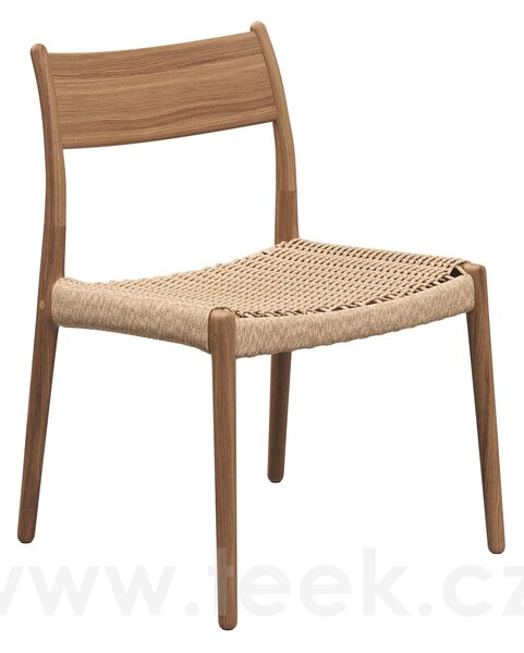 Gloster Teaková jídelní židle Lima, Gloster, rám teak, výplet umělý ratan barva wheat, bez sedáku