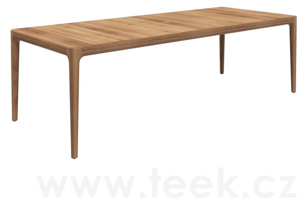 Gloster Teakový jídelní stůl Lima, Gloster, obdélníkový 244x100x74,5 cm, rám teak, deska teak