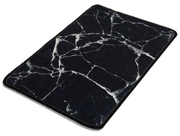 Koupelnová předložka MARBLE 40x60 cm černá