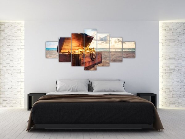 Obraz - Poklad na pláži (210x100 cm)