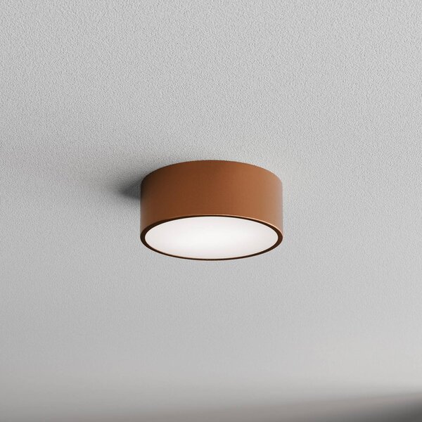 TEMAR LIGHTING Stropní svítidlo Cleo 200, měď, senzor, IP20, Ø 20 cm, E27, stmívatelný, Měď, Obývací pokoj / jídelna, kov, Moderní