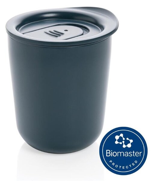 Minimalistický termohrnek s ochranou Biomaster 250 ml, XD Design, tm. modrý
