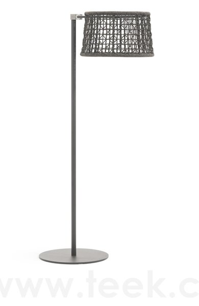 Varaschin Venkovní stojící lampa LED nastavitelná Emma, Varaschin, rám hliník, výplet lanko, barvy dle vzorníku