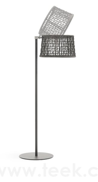 Varaschin Venkovní stojící lampa LED nastavitelná Emma, Varaschin, rám hliník, výplet lanko, barvy dle vzorníku