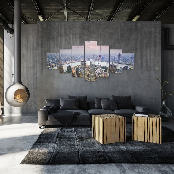 Obraz - Shanghai, Čína (210x100 cm)