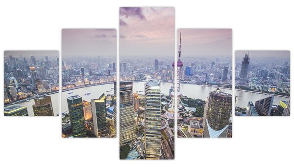 Obraz - Shanghai, Čína (125x70 cm)