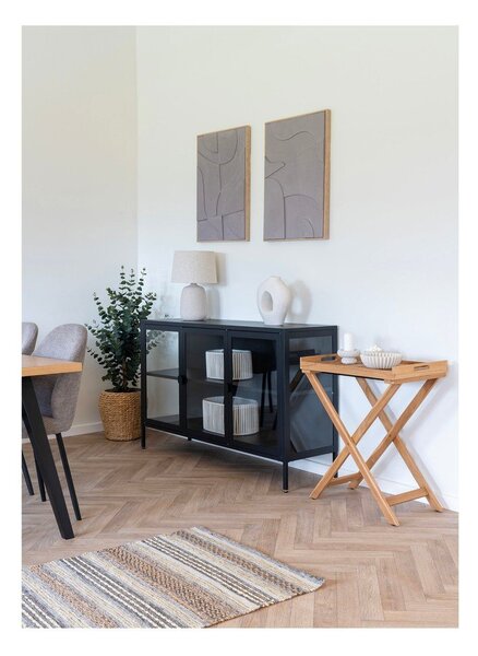 Krémová stolní lampa s textilním stínidlem (výška 47 cm) Croft – House Nordic