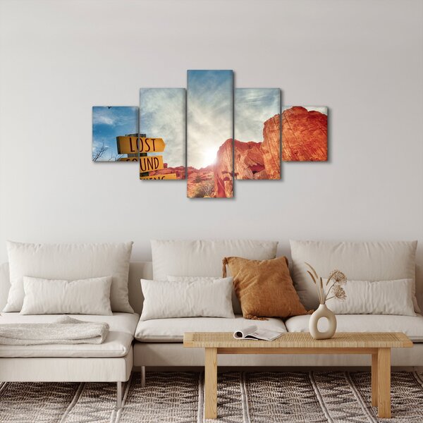 Obraz ukazatele s nápisem (125x70 cm)