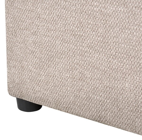 Kontinentální postel s úložným prostorem Tkanina CHANCELLOR 160 x 200 cm Taupe