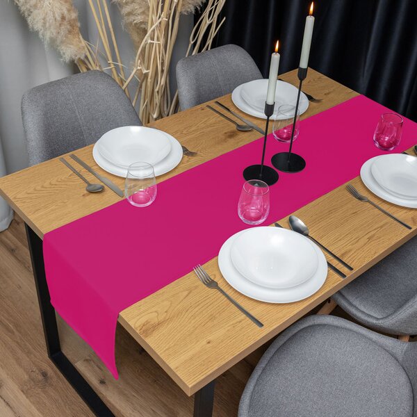 Biante Dekorační běhoun na stůl Rongo RG-096 Fuchsiový 20x120 cm