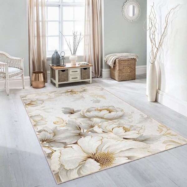 Krémový pratelný běhoun 80x200 cm Soft and Gentle – Mila Home