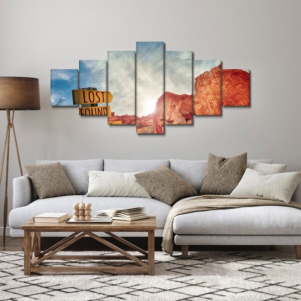 Obraz ukazatele s nápisem (210x100 cm)