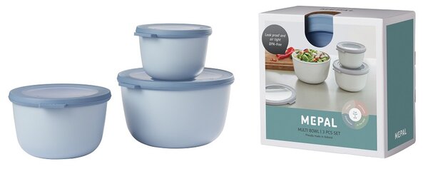 Set misek Cirqula, 500+1000+2000ml, Mepal, světle modrý