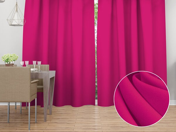 Biante Dekorační závěs Rongo RG-096 Fuchsiový 140x140 cm