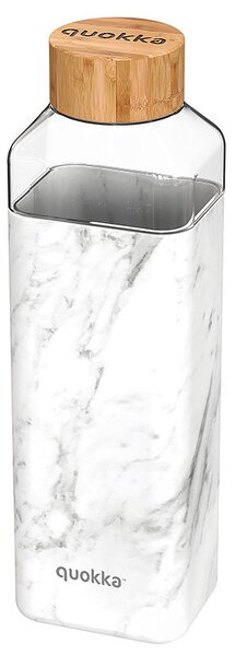Skleněná láhev na vodu, 700ml, Quokka, marble