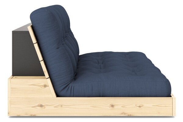 Tmavě modrá rozkládací pohovka 196 cm Base – Karup Design