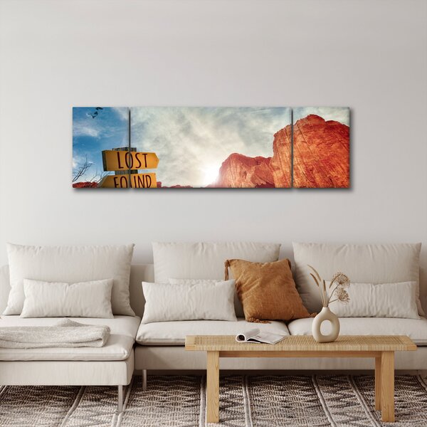 Obraz ukazatele s nápisem (170x50 cm)