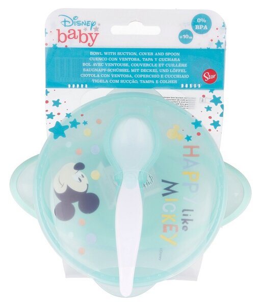Dětská miska na svačinu s přísavkou, 290ml, 10m+, Stor, Mickey