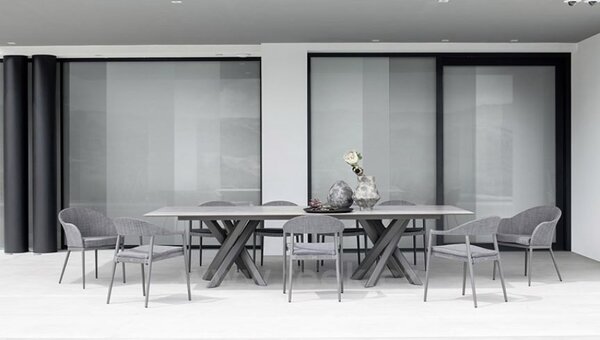 Varaschin Jídelní stůl System Star, Varaschin, obdélníkový 380x130x74 cm, rám hliník, deska HPL kat. A, barva dle vzorníku