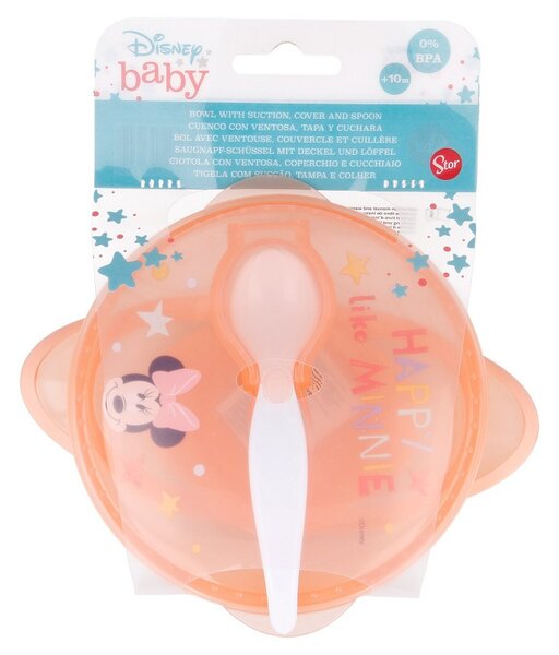 Dětská miska na svačinu s přísavkou, 290ml, 10m+, Stor, Minnie