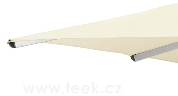 Suncomfort Profesionální slunečník Gastrofit, Suncomfort, čtvercový 400x400 cm (4x4 m), potah polyester barva světlá krémová