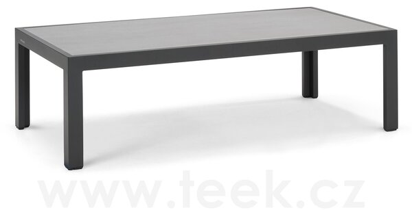 Diphano Konferenční stolek Cubic, Diphano 125x65x37 cm, rám lakovaný hliník barva šedočerná (lava), deska keramika dekor graphite