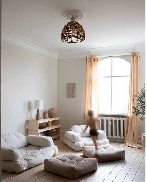 Šedá rozkládací pohovka 140 cm Hippo - Karup Design