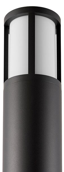 DEKOLIGHT Venkovní sloupek Facado kulatý, 100 cm, 1xE27, 20W, IP65 Barva: Černá - opálová