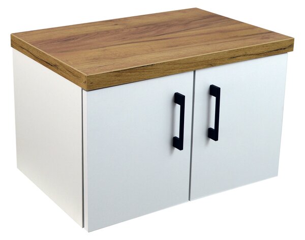 Comodo Koupelnová skříňka pod deskové umyvadlo Agria II W 60-HD - bílá/zlatý dub