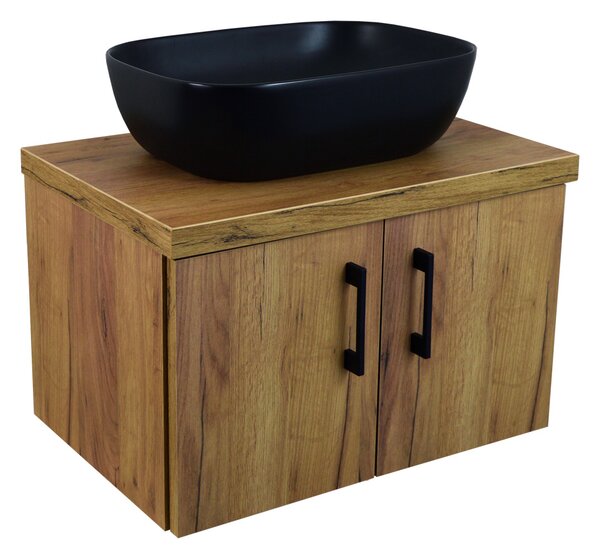 Comodo Koupelnová skříňka pod deskové umyvadlo Agria II GO 60-HD - zlatý dub/zlatý dub