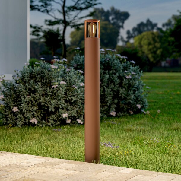DEKOLIGHT Venkovní sloupek Facado kulatý, 100 cm, 1xE27, 20W, IP65 Barva: Černá - opálová