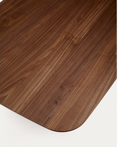 Hnědý jídelní stůl v dekoru ořechu 100x200 cm Litto – Kave Home