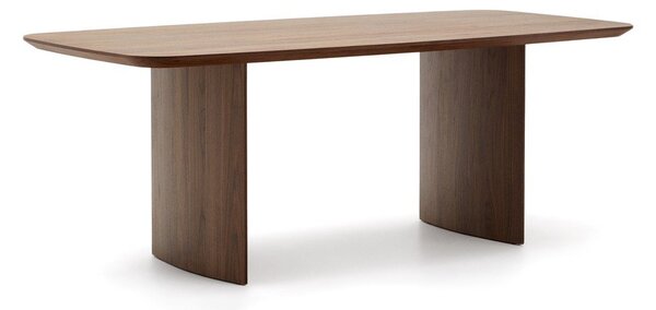 Hnědý jídelní stůl v dekoru ořechu 100x200 cm Litto – Kave Home