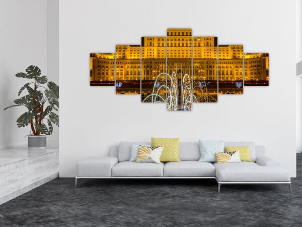 Obraz - Palác parlamentu, Bukurešť Rumunsko (210x100 cm)