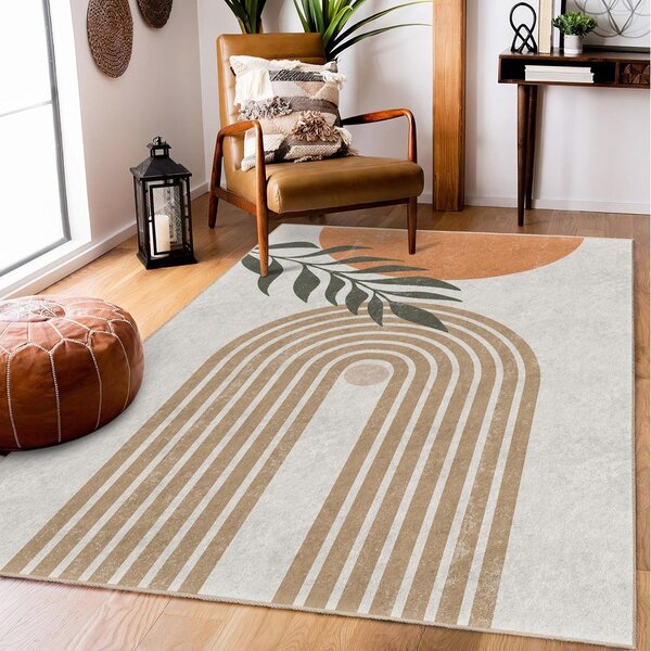 Krémový pratelný běhoun 80x200 cm Dot Arch – Mila Home
