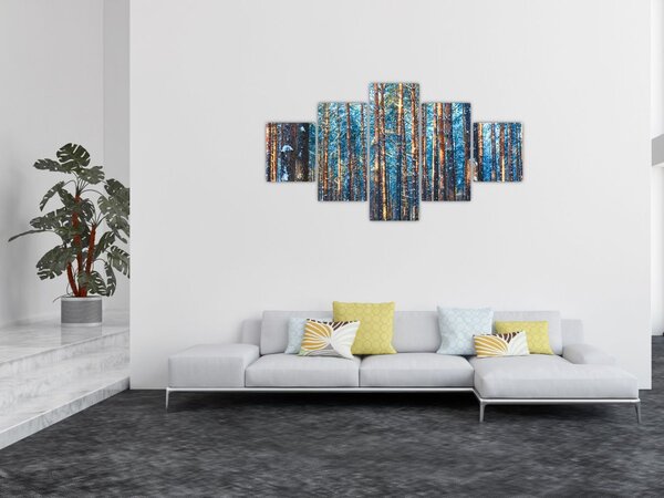 Obraz - Zimní les (125x70 cm)