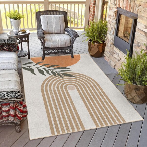 Krémový pratelný běhoun 80x200 cm Dot Arch – Mila Home