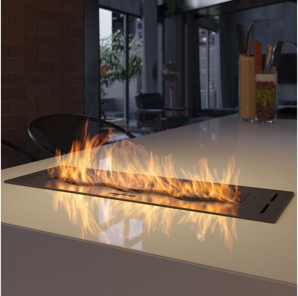 InFire - Vestavěný BIO krb 7,5x50 cm 3,5kW černá