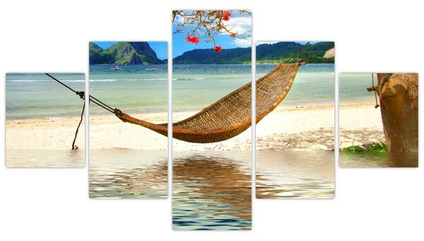 Obraz - Relax na pláži (125x70 cm)