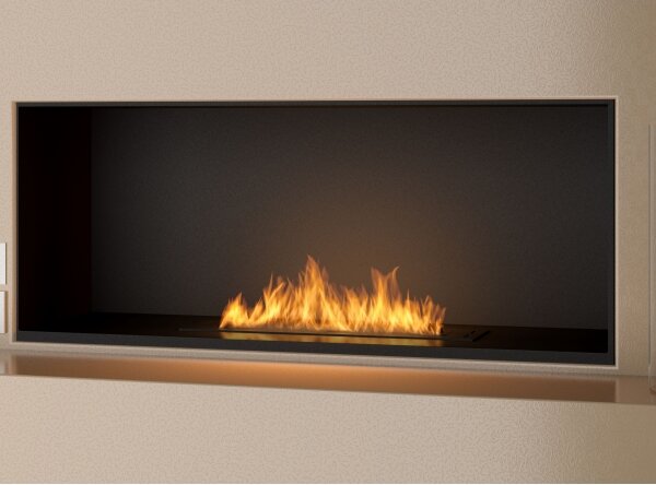 InFire - Vestavěný BIO krb 7,5x60 cm 3,5kW černá
