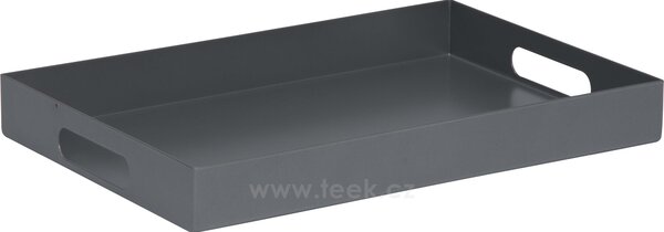 Stern Podnos, Stern, 60x40x7 cm, lakovaný hliník black matt