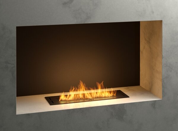 InFire - Vestavěný BIO krb 7,5x50 cm 3,5kW černá