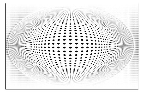 Obraz na plátně - Abstraktní geometrická sfera 1218A (60x40 cm)