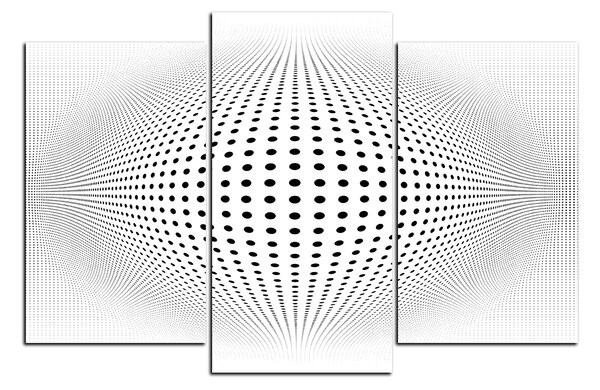 Obraz na plátně - Abstraktní geometrická sfera 1218C (150x100 cm)