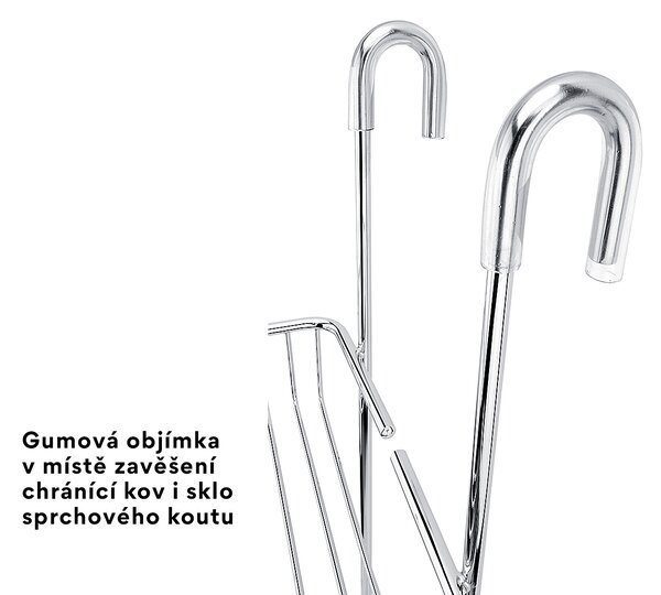 Nimco Trend závěsná police dvoupatrová CHROMOVÁ TR 02-26
