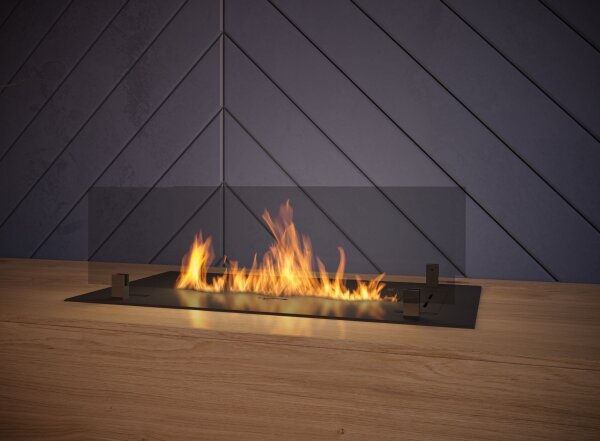 InFire - Vestavěný BIO krb 8,5x60 cm 3,5kW černá