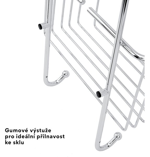 Nimco Trend závěsná police dvoupatrová CHROMOVÁ TR 02-26